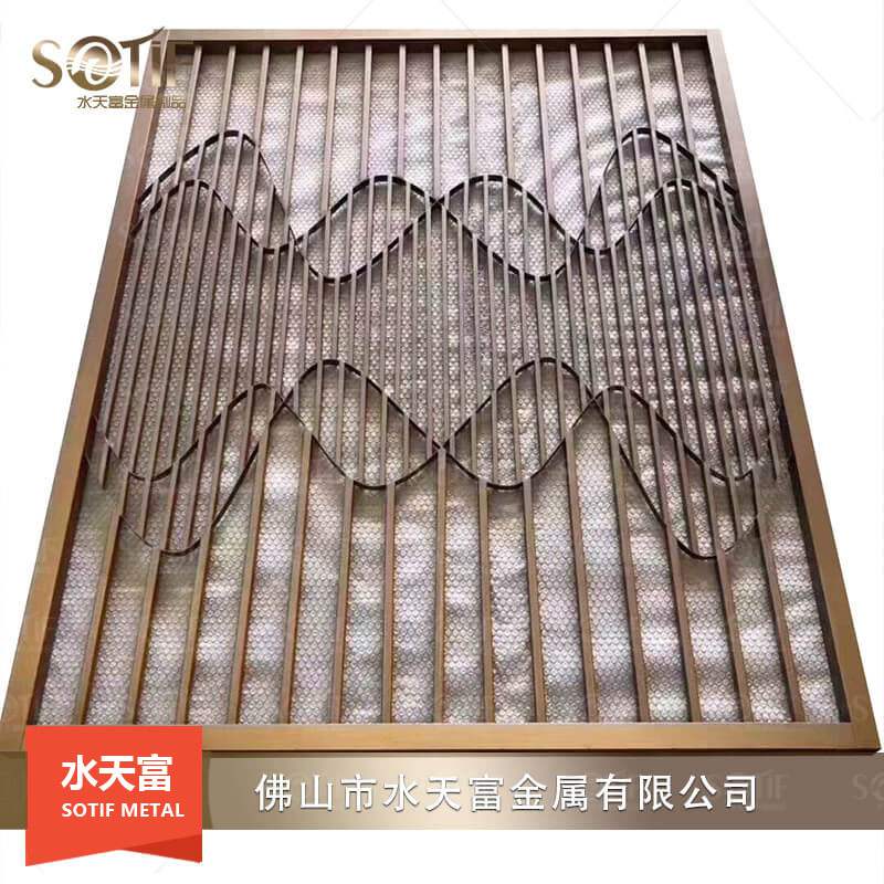 現(xiàn)代輕奢不銹鋼屏風(fēng)8